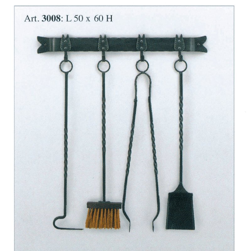 017 28-7-24 Ιταλίκα Σφυρήλατα Εργαλεία Τζακιού 3004 - Image 1