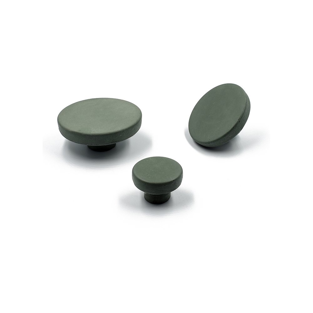 10 POMOLO Σκούρο Πρασινό Τσιμεντένιο Πόμολο-Κρεμάστρα - Image 1