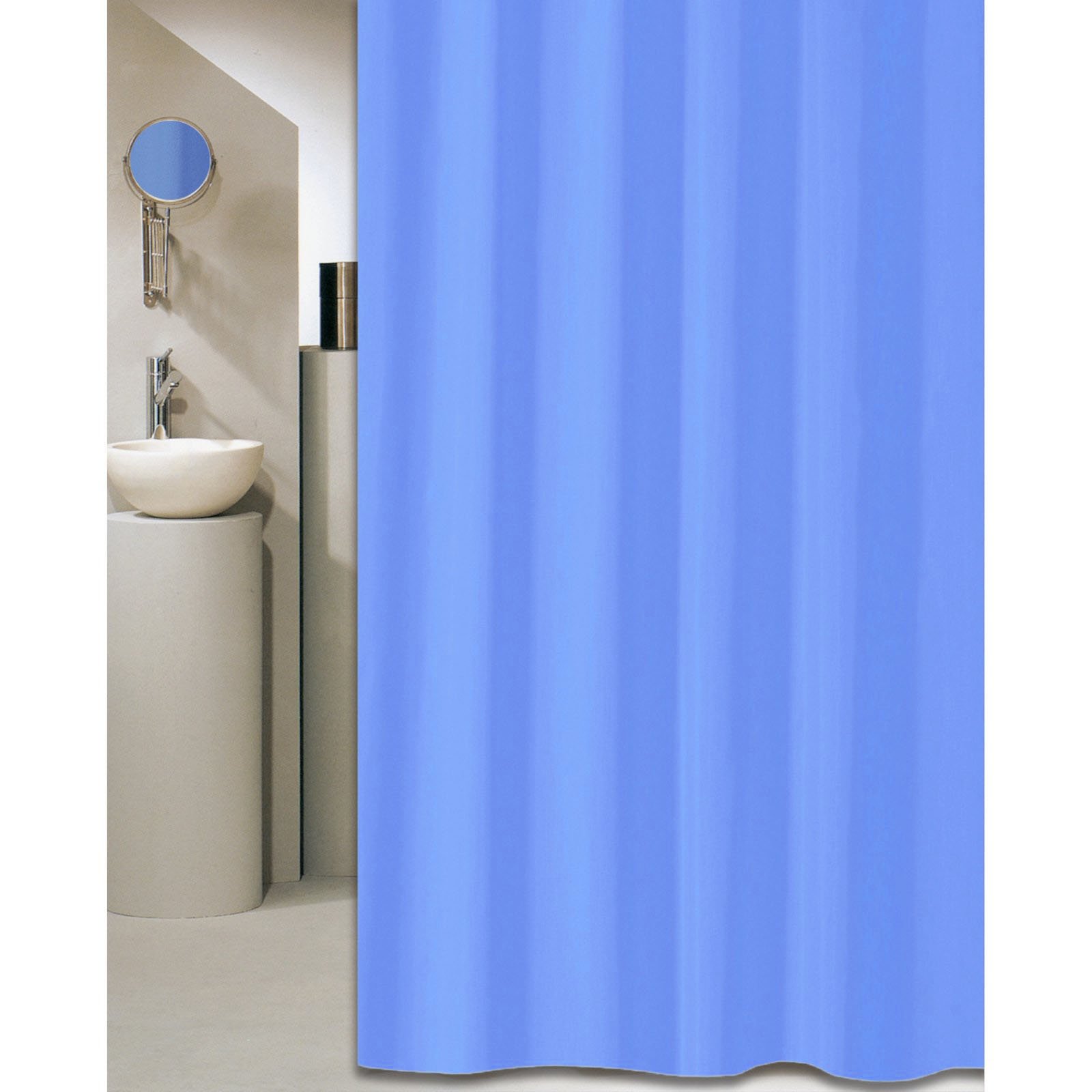 1030A-LBLUE ΚΟΥΡΤΙΝΑ ΜΠΑΝΙΟΥ SOLID 240(Μ)X180(Υ) ΣΙΕΛ - Image 1