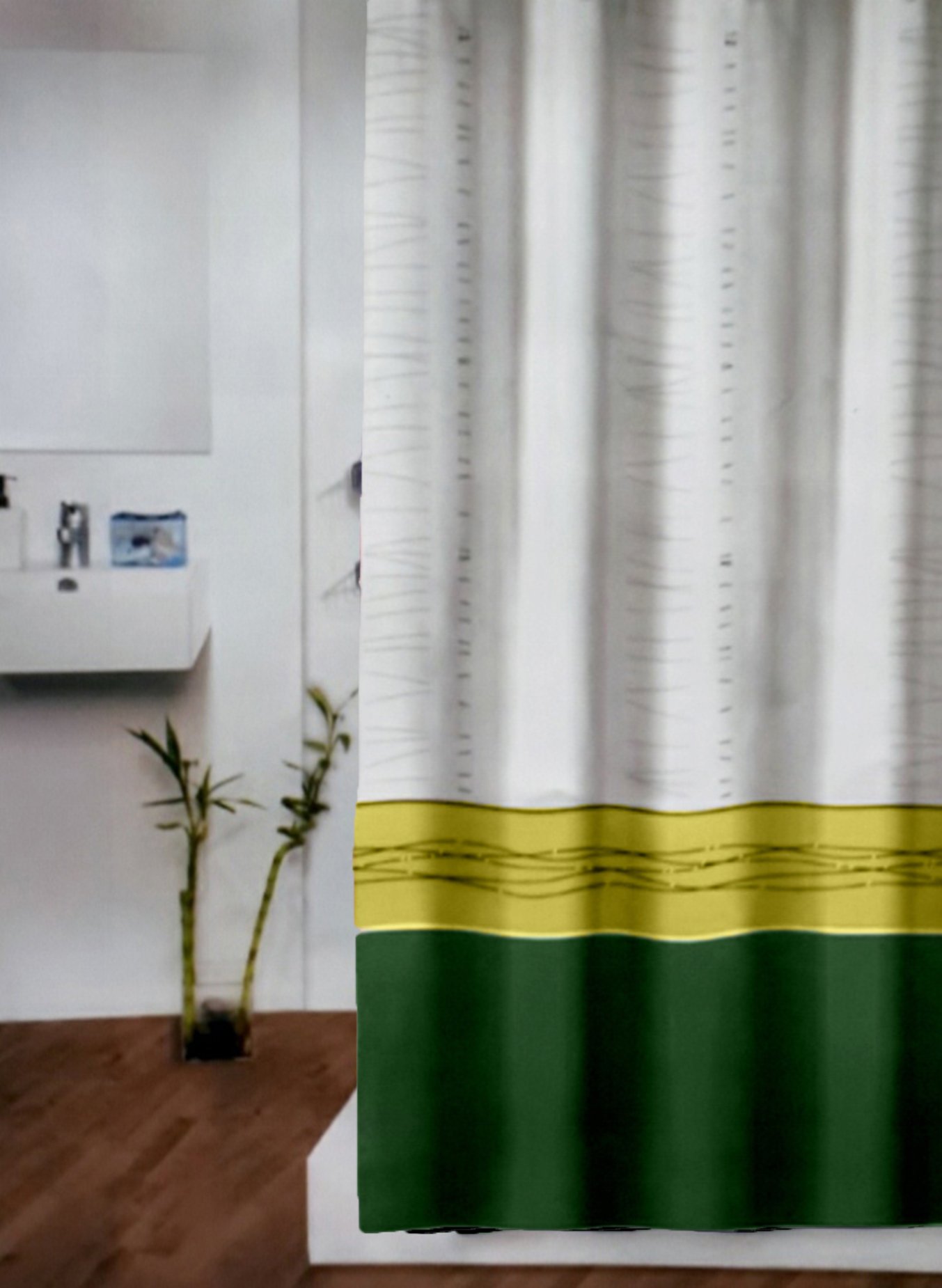 12681-c Κουρτίνα Μπάνιου Υφασμάτινη Virgo 180x200 εκ - Image 1