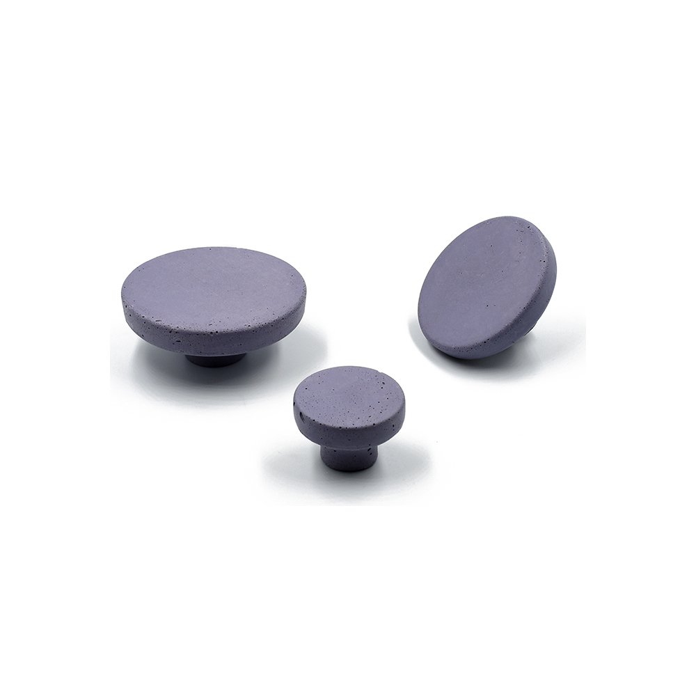 13 POMOLO Μωβ Τσιμεντένιο Πόμολο-Κρεμάστρα - Image 1