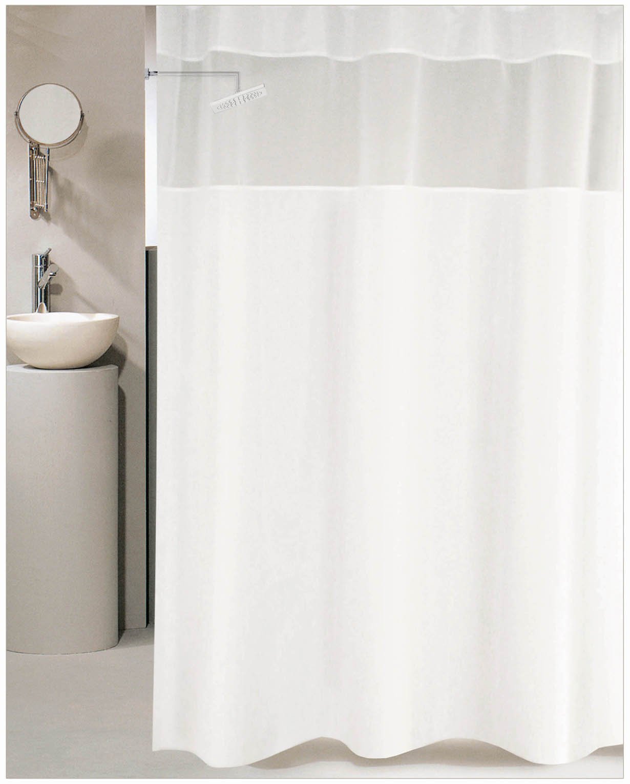 1327 ΚΟΥΡΤΙΝΑ ΜΠΑΝΙΟΥ SNOW 180X180 - Image 1