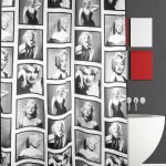 ΚΟΥΡΤΙΝΑ ΜΠΑΝΙΟΥ MONROE 180(Μ)X180(Υ)