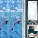 Κουρτίνα Μπάνιου Dolphin  180x200 εκ