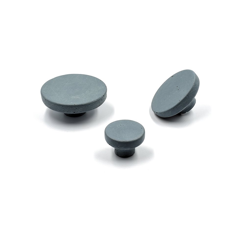 14 POMOLO Μπλέ-Γκρι Τσιμεντένιο Πόμολο-Κρεμάστρα - Image 1