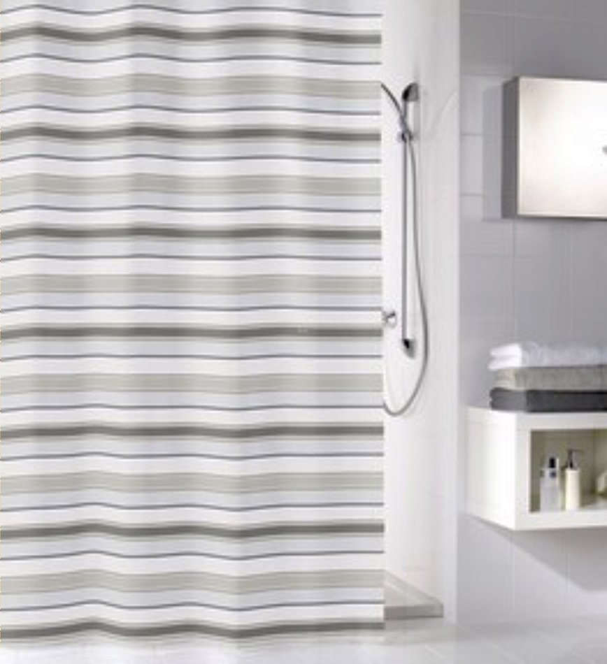 14130-c-1 Κουρτίνα Μπάνιου Stripes 180x200 εκ - Image 1