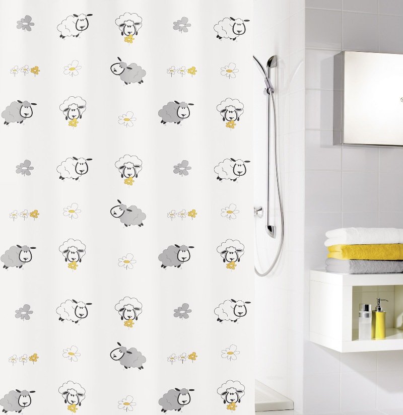 14181-c-1 Κουρτίνα Μπάνιου Sheep 180x200 εκ - Image 1
