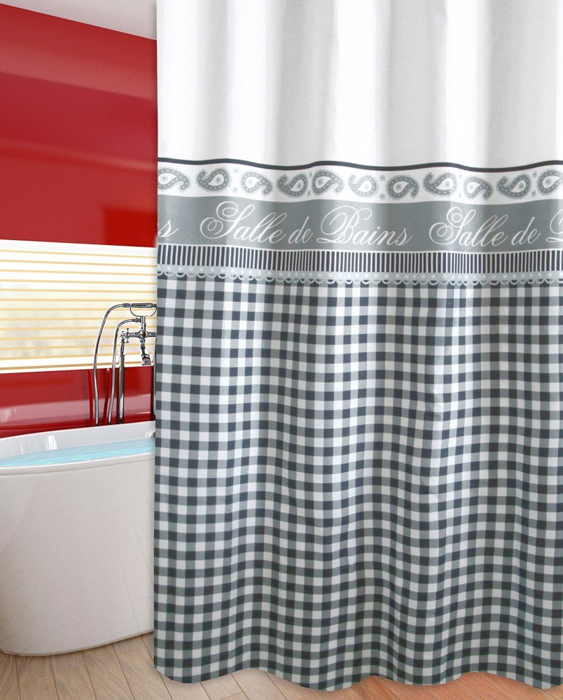 142 ΚΟΥΡΤΙΝΑ ΜΠΑΝΙΟΥ SALLE DE BAIN 180(Μ)X180(Υ) - Image 1