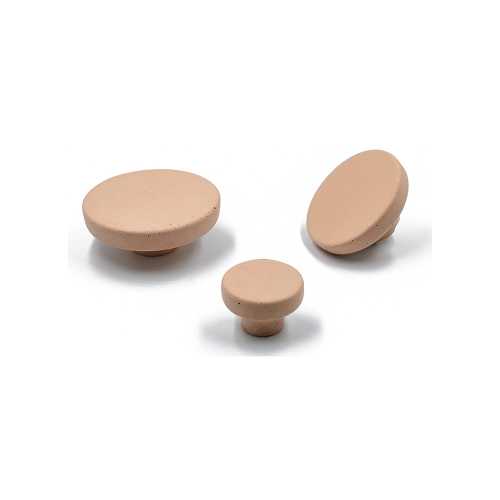 16 POMOLO Μπεζ Τσιμεντένιο Πόμολο-Κρεμάστρα - Image 1