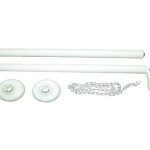 Γωνιακός Βραχίονας Ντουζιέρας (Φ25mm) 80x80 εκ.