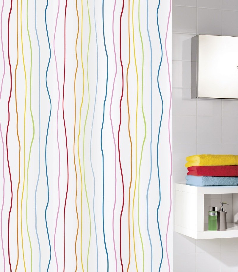 16285-c-2 Κουρτίνα Μπάνιου Jolie Με Κρίκους 180x200 εκ - Image 1