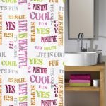 Κουρτίνα Μπάνιου Script  180x200 εκ