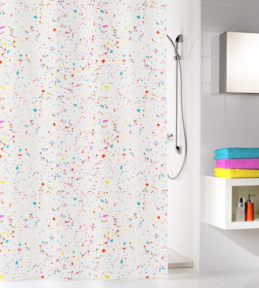 16402-c Κουρτίνα Μπάνιου Confetti 180x200 εκ - Image 1