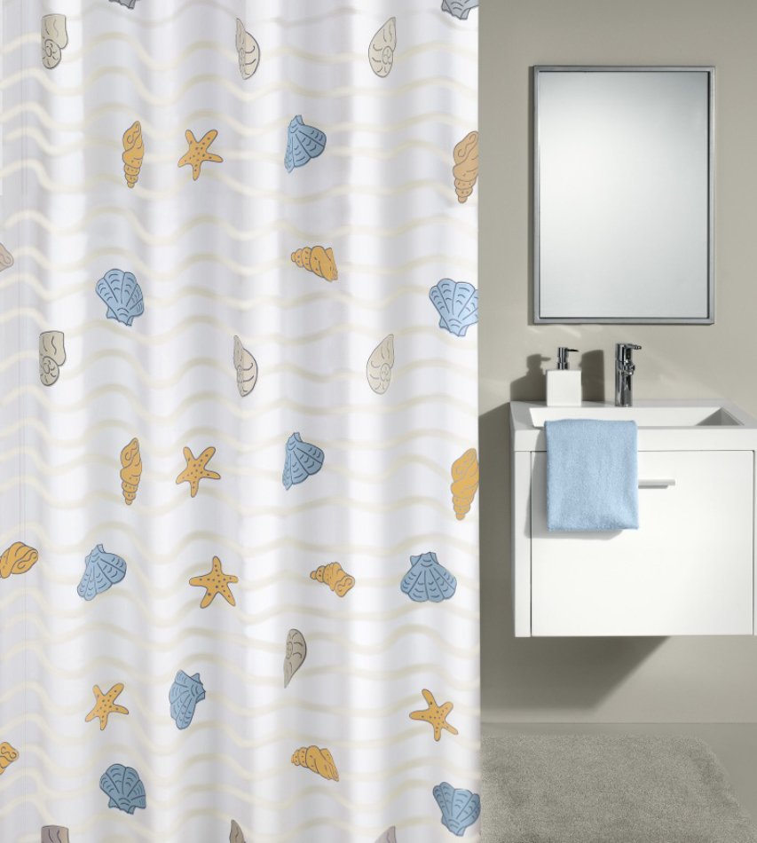 16405-c Κουρτίνα Μπάνιου New Beach 180x200 εκ - Image 1