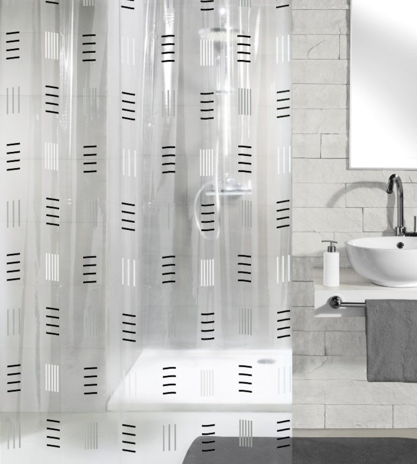 16458-c Κουρτίνα Μπάνιου Grafico 180x200 εκ - Image 1