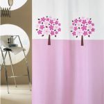 ΚΟΥΡΤΙΝΑ ΜΠΑΝΙΟΥ TREE HOOKLESS 180(Μ)X180(Υ) ΡΟΖ