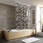 Κουρτίνα Μπάνιου Ρολό Ντους Grey  132x240 εκ