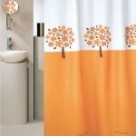 ΚΟΥΡΤΙΝΑ ΜΠΑΝΙΟΥ TREE HOOKLESS 180(Μ)X180(Υ) ΠΟΡΤΟΚΑΛΙ