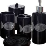 Αξεσουάρ Μπάνιου Fidji  Σετ 5 Τεμαχίων