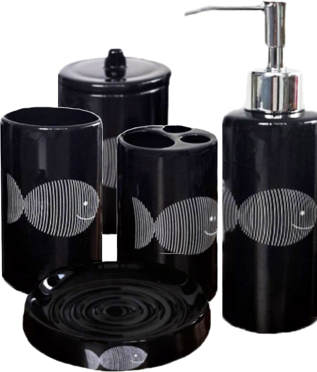 18139-c Αξεσουάρ Μπάνιου Fidji Σετ 5 Τεμαχίων - Image 1