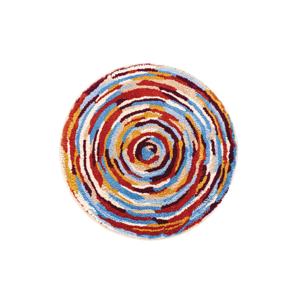 18863-c Βαμβακερό Χαλάκι Μπάνιου Zoe Στρογγυλό 80 εκ - Image 1