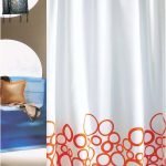 ΚΟΥΡΤΙΝΑ ΜΠΑΝΙΟΥ BUBBLES 240(Μ)X180(Υ) ΠΟΡΤΟΚΑΛΙ