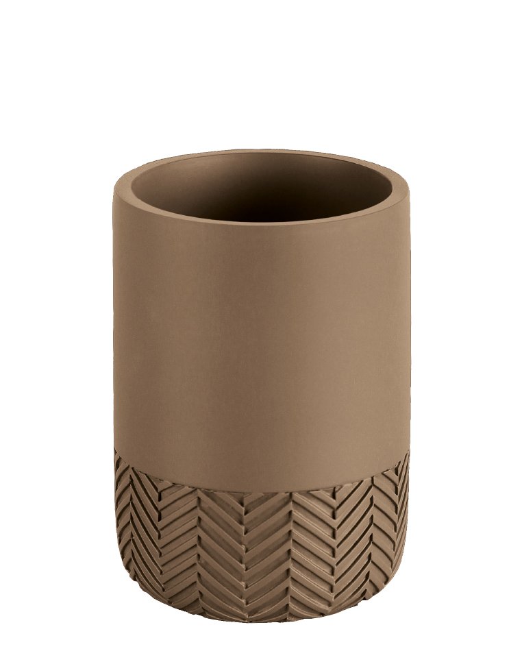 19398-c Ποτήρι Herringbone Από Πολυρεσίνη 7x10 εκ - Image 1