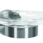 Σαπουνοθήκη Allegra Επιτοίχια Από Ανοξείδωτο Ατσάλι και Γυαλί 11x3,5x11 εκ