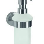 Υγρό Σαπούνι Allegra Επιτοίχιo Από Ανοξείδωτο Ατσάλι και Γυαλί 7x17,2x7 εκ