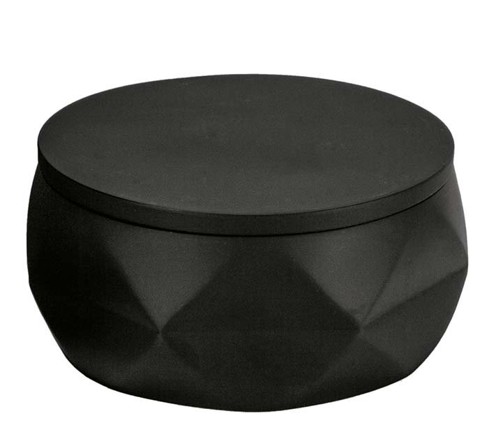 19705-c Θήκη για Βαμβάκι Crackle Jar Από Πολυρεσίνη 10,5x6,0 εκ - Image 1