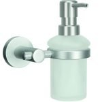 Υγρό Σαπούνι Apollo Επιτοίχιo Από Αλουμίνιο και Γυαλί 15,1x16,1x9,2 εκ