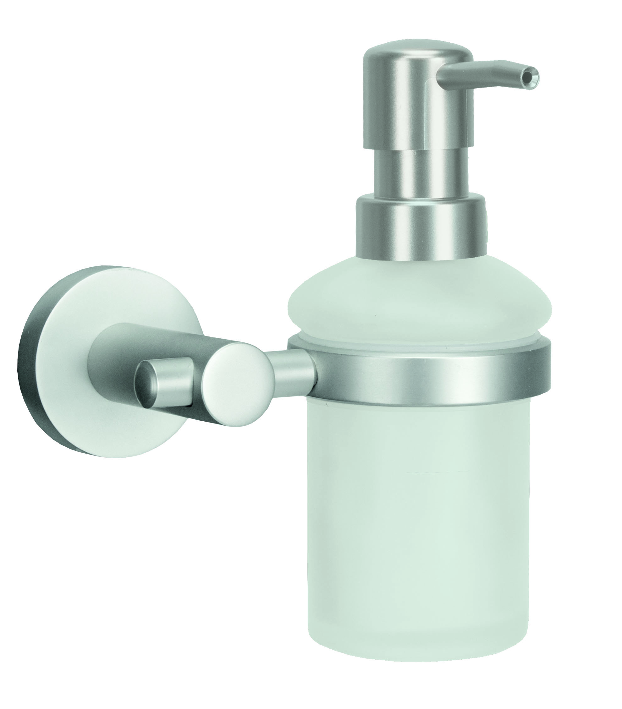 19717-c Υγρό Σαπούνι Apollo Επιτοίχιo Από Αλουμίνιο και Γυαλί 15,1x16,1x9,2 εκ - Image 1