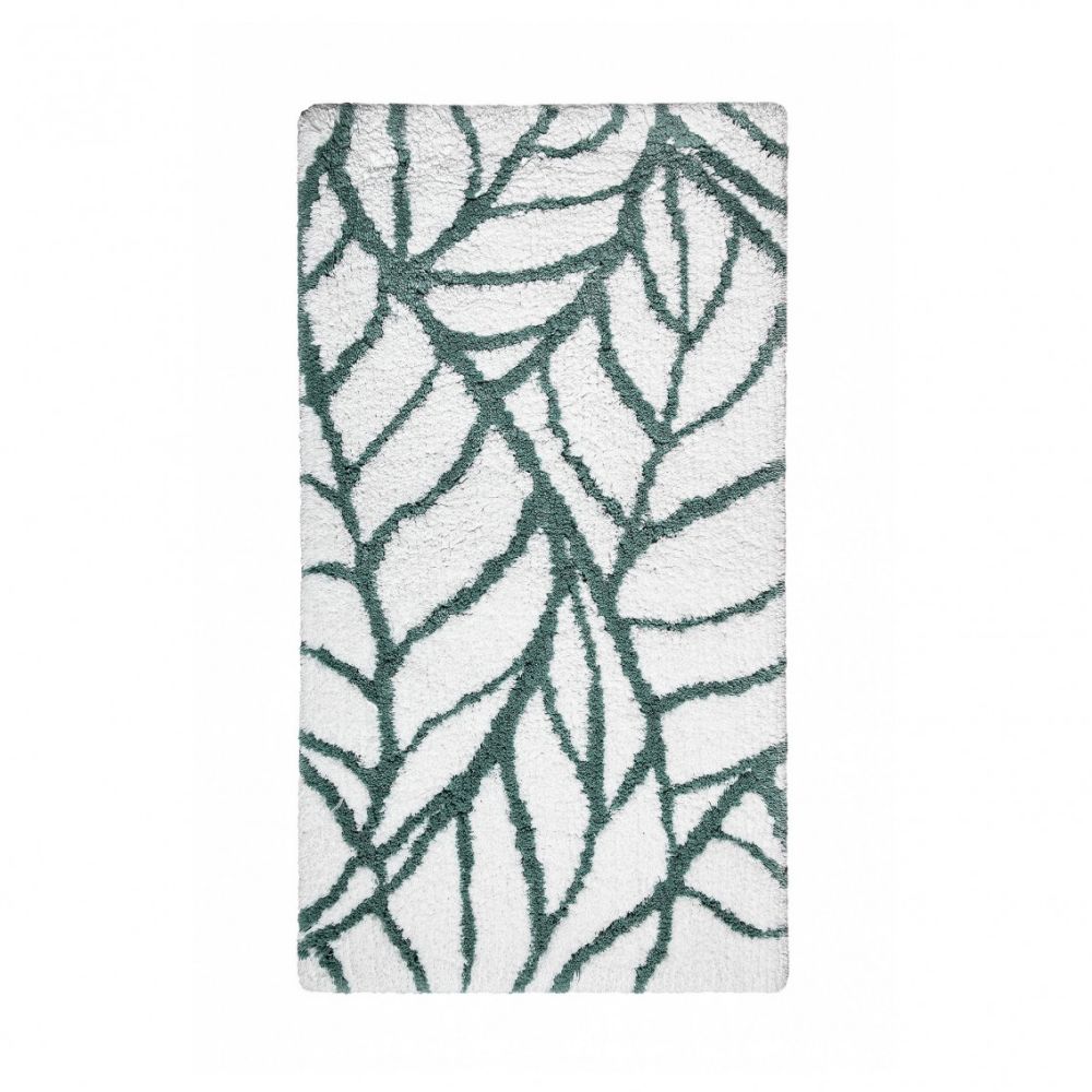 19808-c-1 Βαμβακερό Χαλάκι Μπάνιου Leaves 70x120 εκ - Image 1