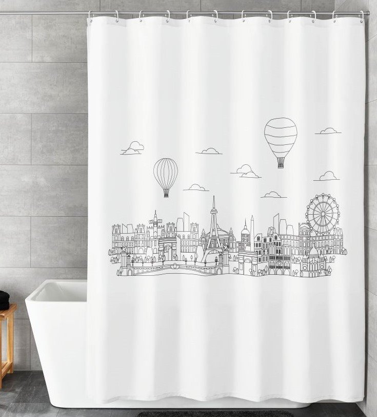 19878-c Κουρτίνα Μπάνιου Wonderland 180x200 εκ - Image 1