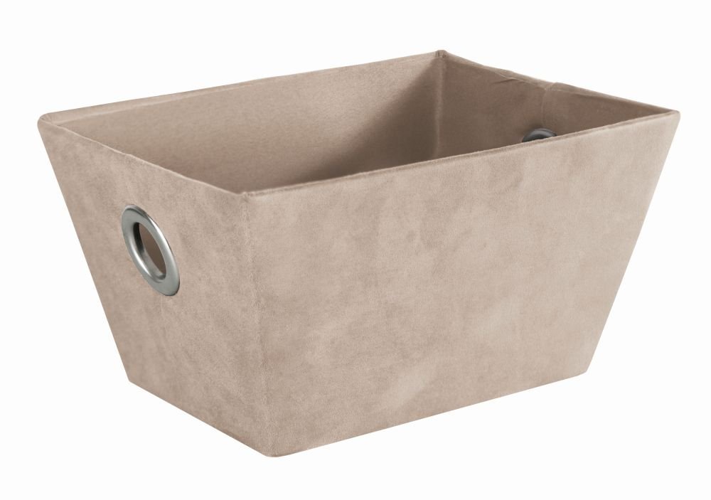 19887-c Καλάθι Αποθήκευσης Suede Από Polyester 27x15x20 εκ - Image 1