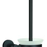 Πιγκάλ Επιτοίχιο Apollo Nero Από Αλουμίνιο και Γυαλί 15,1x34,3x11,8 εκ