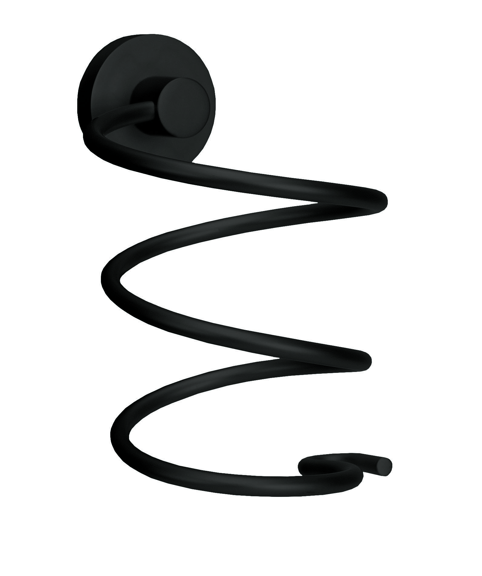 20162-c-1 Βάση για Πιστολάκι Μαλλιών Apollo Nero Από Αλουμίνιο 11,8x15,8x12,2 εκ - Image 1