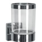 Ποτηροθήκη Luno Επιτοίχια Από Πολυστυρένιο και Μέταλλο 6,6x11,5x10,2 εκ