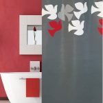 ΚΟΥΡΤΙΝΑ ΜΠΑΝΙΟΥ DOVE 180(Μ)X180(Υ) ΓΚΡΙ