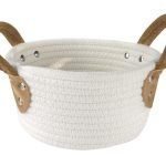 Καλάθι Αποθήκευσης Patch Small Από Polyester Cotton and Viscose 19,5x19x16,5 εκ