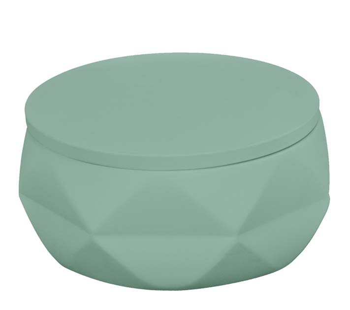 20658-c Θήκη για Βαμβάκι Crackle Jar Από Πολυρεσίνη 10,5x6,0 εκ - Image 1