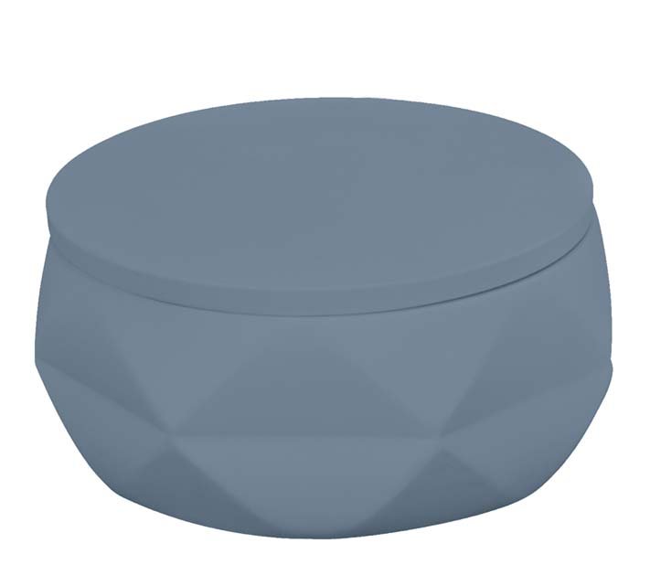 20659-c Θήκη για Βαμβάκι Crackle Jar Από Πολυρεσίνη 10,5x6,0 εκ - Image 1