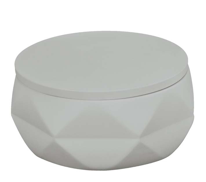 20660-c Θήκη για Βαμβάκι Crackle Jar Από Πολυρεσίνη 10,5x6,0 εκ - Image 1