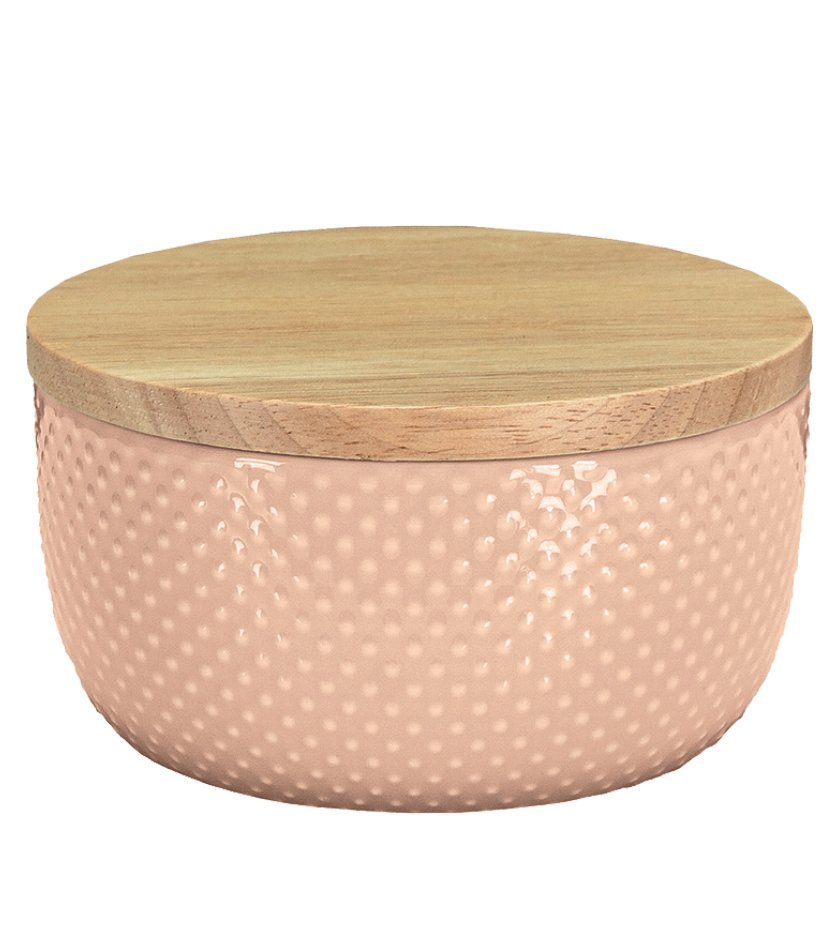 20794-c Θήκη για Βαμβάκι Dotty Από Κεραμικό 13,3x8,5 εκ - Image 1