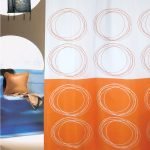 ΚΟΥΡΤΙΝΑ ΜΠΑΝΙΟΥ DUETT 180(Μ)X180(Υ) ΠΟΡΤΟΚΑΛΙ