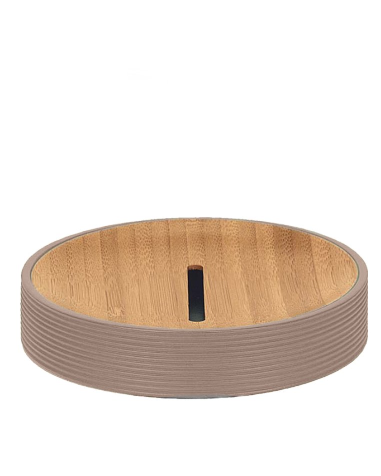 20851-c Σαπουνοθήκη Kyoto Από Πολυρεσίνη & Μπαμπού 10,9x2,2 εκ - Image 1