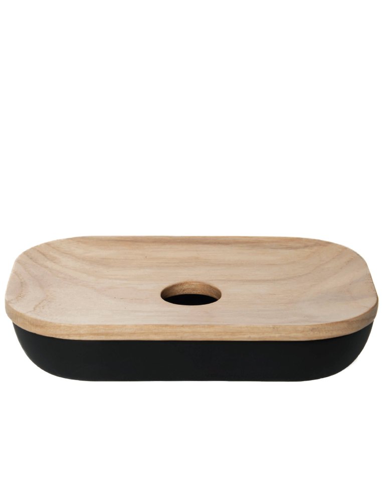 21046-c Σαπουνοθήκη Cedro Από Πολυρεσίνη και ξύλο κέδρου One Size - Image 1