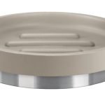 Σαπουνοθήκη Biala Από Πολυρεσίνη και Ανοξείδωτο Ατσάλι 10,8x2,6x10,8 εκ