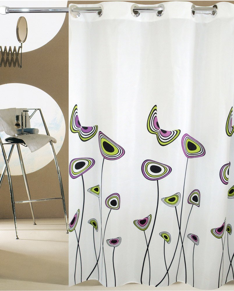 217 ΚΟΥΡΤΙΝΑ ΜΠΑΝΙΟΥ HAPPY HOOKLESS 180(Μ)X180(Υ) - Image 1