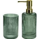 Αξεσουάρ Μπάνιου Antoinette Από Γυαλί Σετ 2 Τεμαχίων